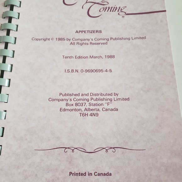 Company's Coming- Appetizers by Jean Pare - Picture 3 of 3